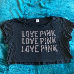Pink Crystal Crop Top